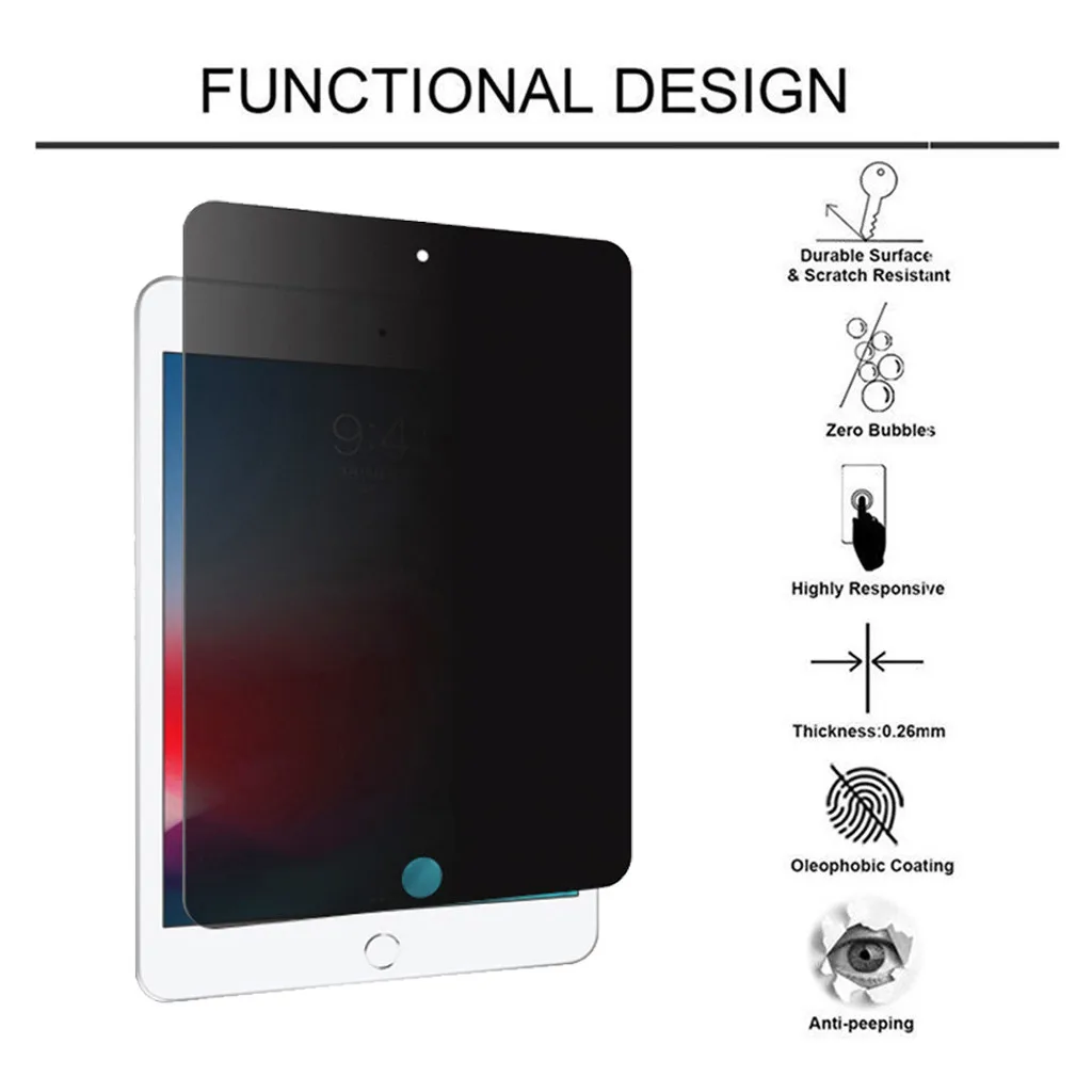 

Anti-sneak film privacy HD PET film screen protector anti-fouling and anti-fingerprint for Ipad MINI 5 2019 / MINI 4