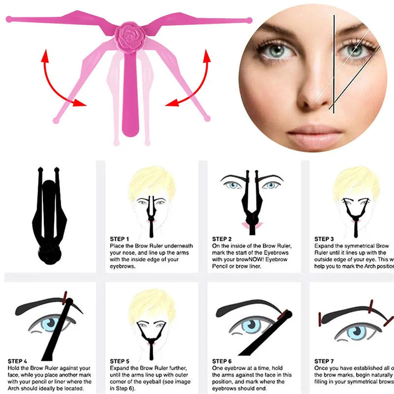 1-PC-Foldable-DIY-Eyeliner-Beauty-Make-Up-Tools-Accessories-Professional-Plastic-Eyebrow-Template-Eyebrow-Ruler