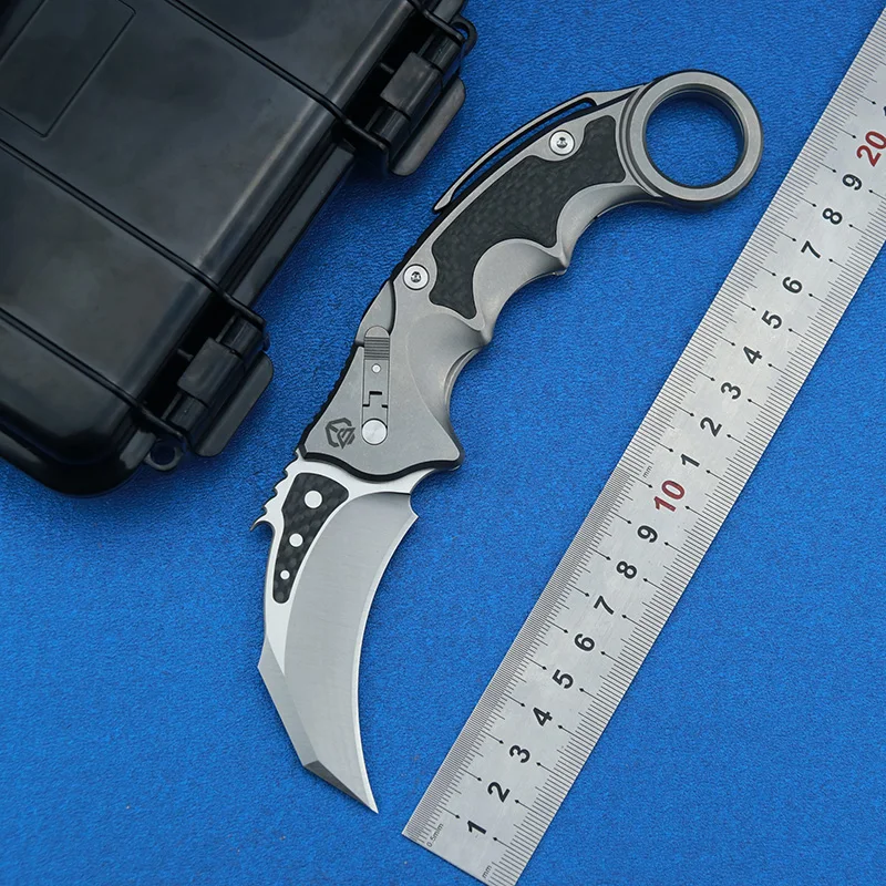 LEMIFSHE MG pterosaur складной нож с шариком для пивоварения M390 лезвие из титана + CF
