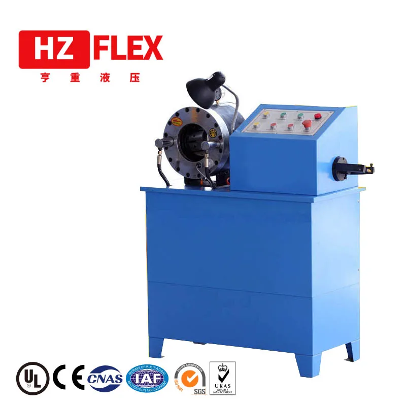 380v 3kw 2 inch HZ-50D semi-automatic hydraulic hose crimping & skiving machine with full sets of dies and skiving blade