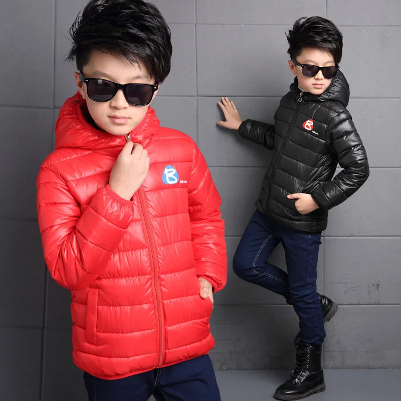 

New Fashion Hooded Down Jacket for Boys Winter Coat Long Sleeve Boy Clothes Winter Jacket Windbreaker Children Winter Clothes