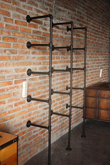 Промышленные настенные полки для труб деревенские DIY потолочные пятислойные