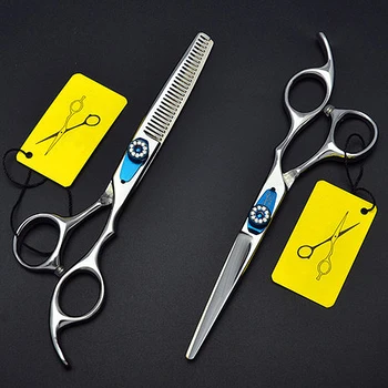 

6.0 inch.Professional Hairdressing Scissor Stainless Steel Teeth Cut/Flat Cut Type Hair Styling Beauty For Barber Shop UN305