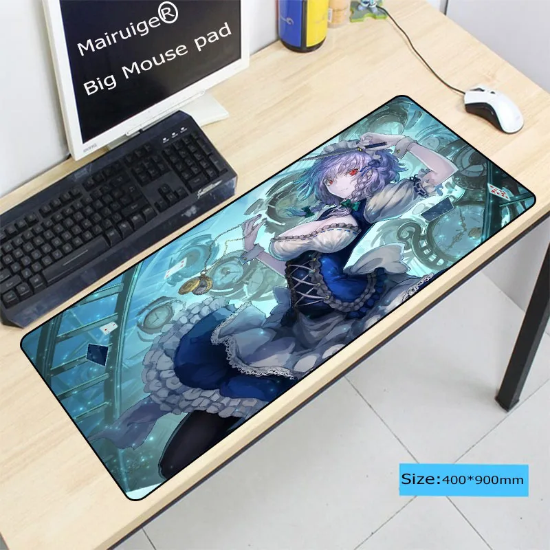 

Mairuige Sexy Girl Anime Ultra Large Rubber Keyboard Mat Professional Gaming Mouse Pad Locking Edge Table Mat For PC laptop