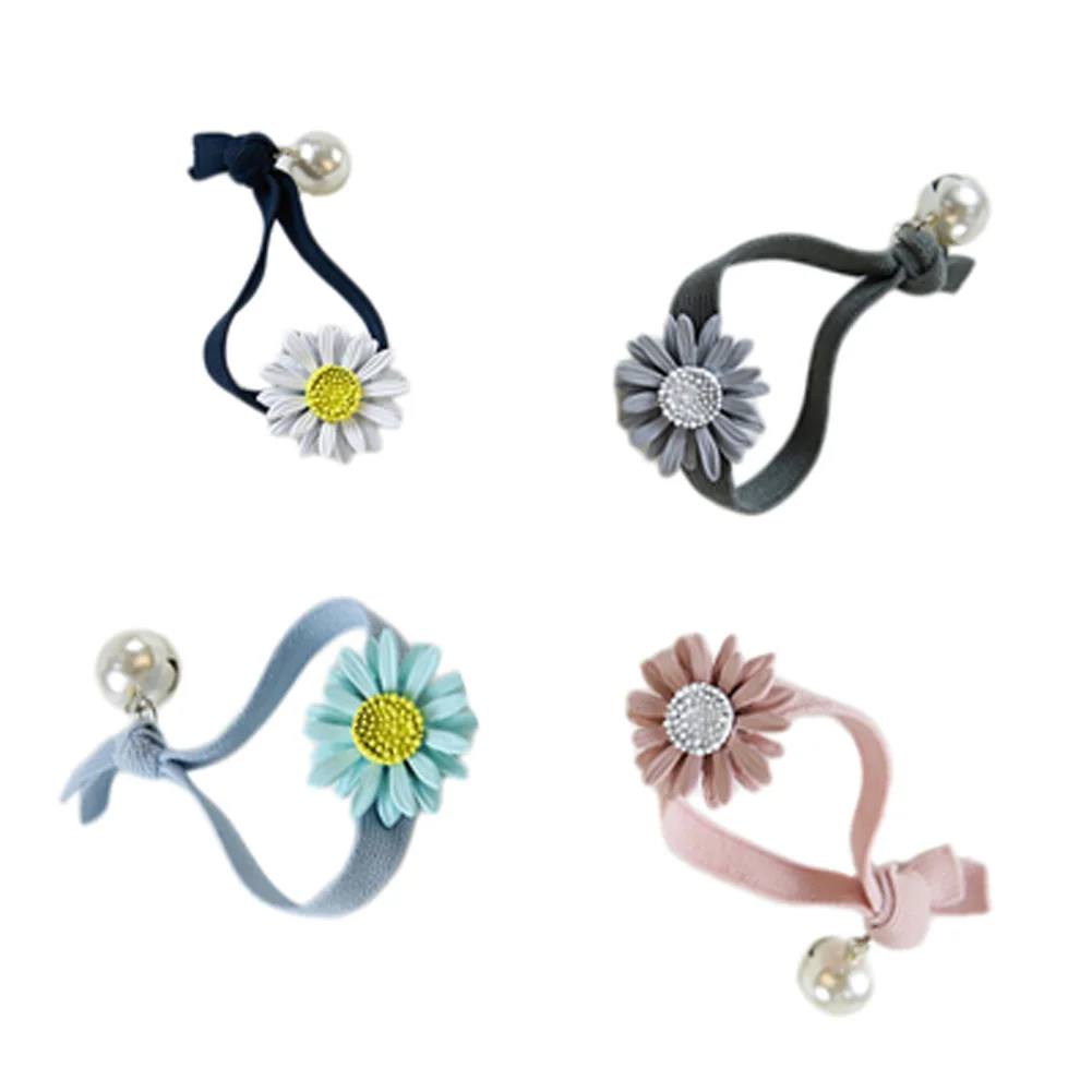 1PC Fashion Daisy Flower Elastic Hair Bands Hair Ropes Knotted