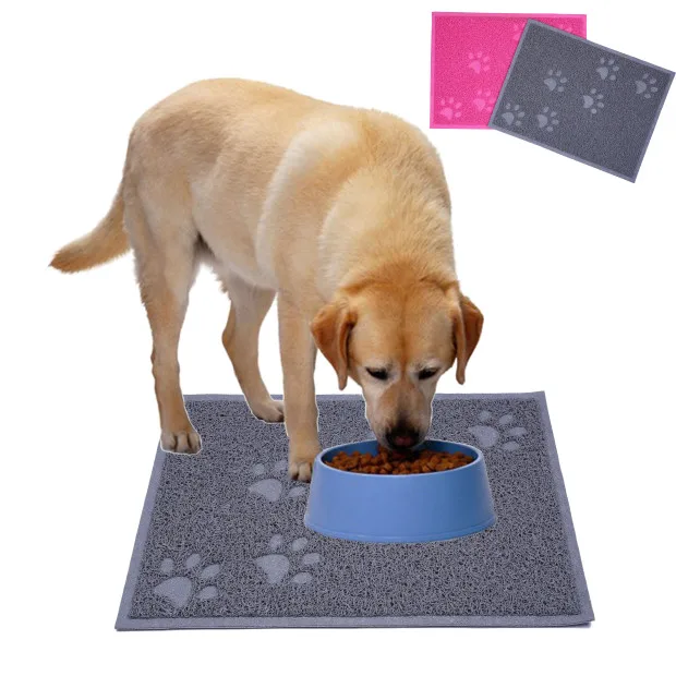 Pet Mat Dog Puppy Cat Feeding Mat Pad Cute Dish Bowl Food Water Feed