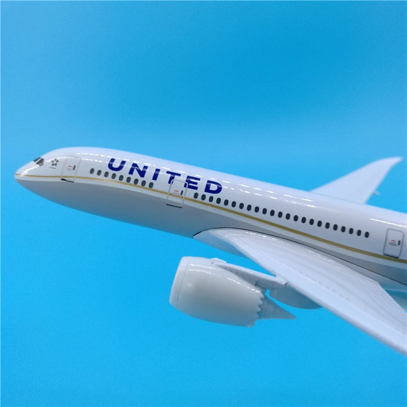 Модель самолета 20 см B787 американский Боинг 787 металлическая авиационная модель с