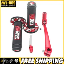 Алюминий синий сдвиг шестерни рычаг MX Грязь велосипед ямы крест Pro конус ручка ручки рулевые для мотоциклов Breather топливного газа кепки Vent Fit