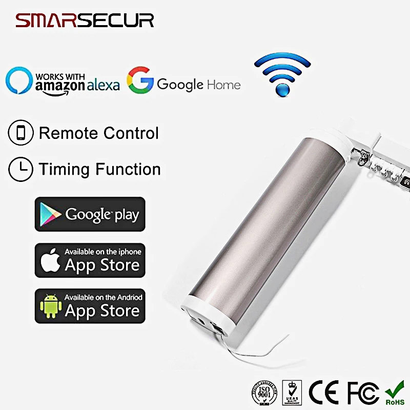 Электродвигатель для штор с Wi Fi приложение Tuya smart life/дистанционное управление vioce