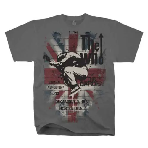 

WHO T-Shirt Band Alive At The Garden Brand New Authentic Rock Tee S-2XL