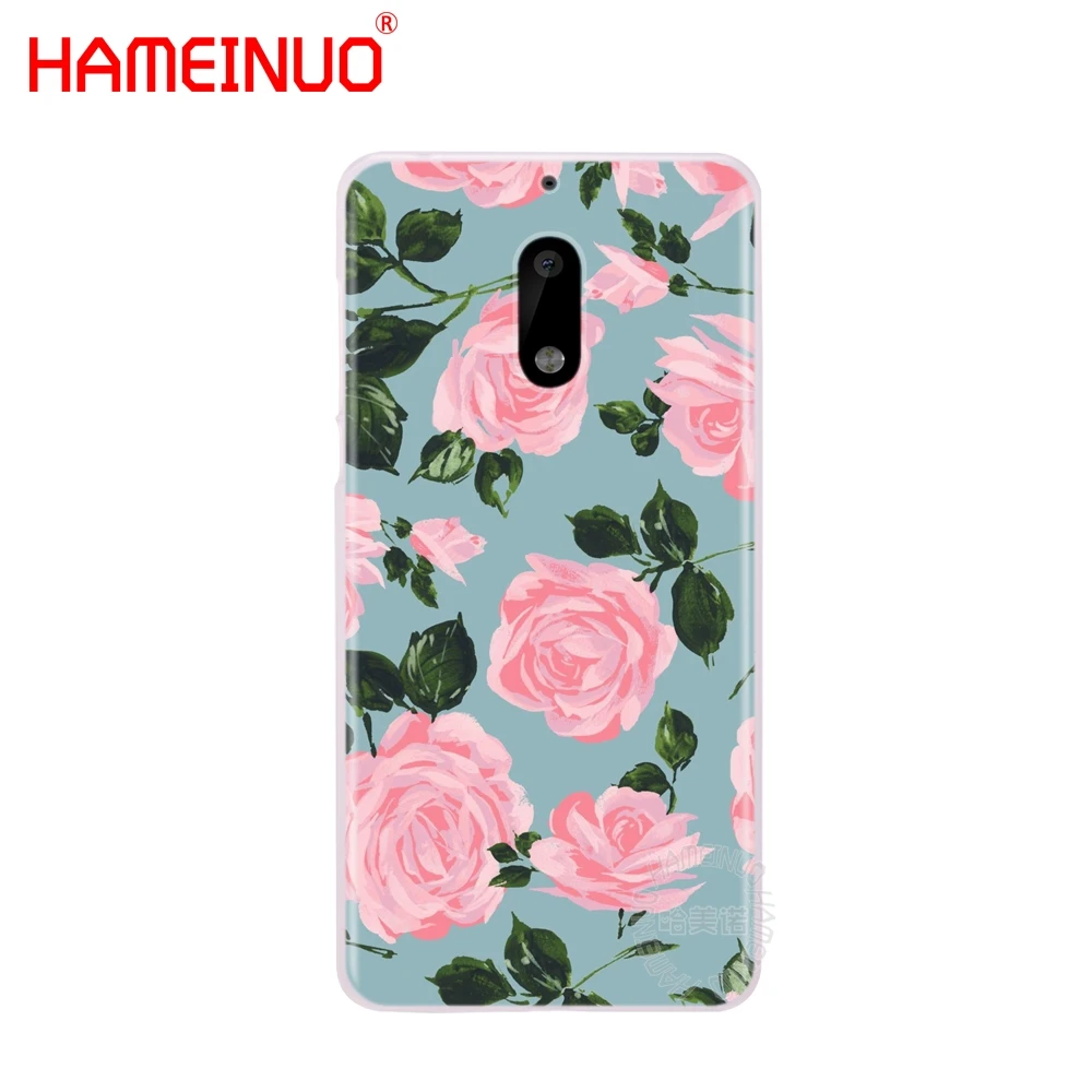 HAMEINUO чехол для телефона с белыми мраморными цветами и листьями Nokia 9 8 7 6 5 3 Lumia 640