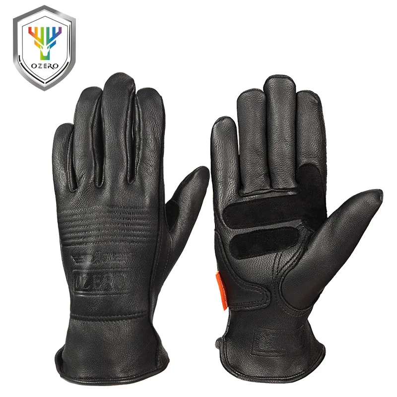 Перчатки OZERO мужские мотоциклетные из натуральной овечьей кожи 5011|moto gloves|motorcycle