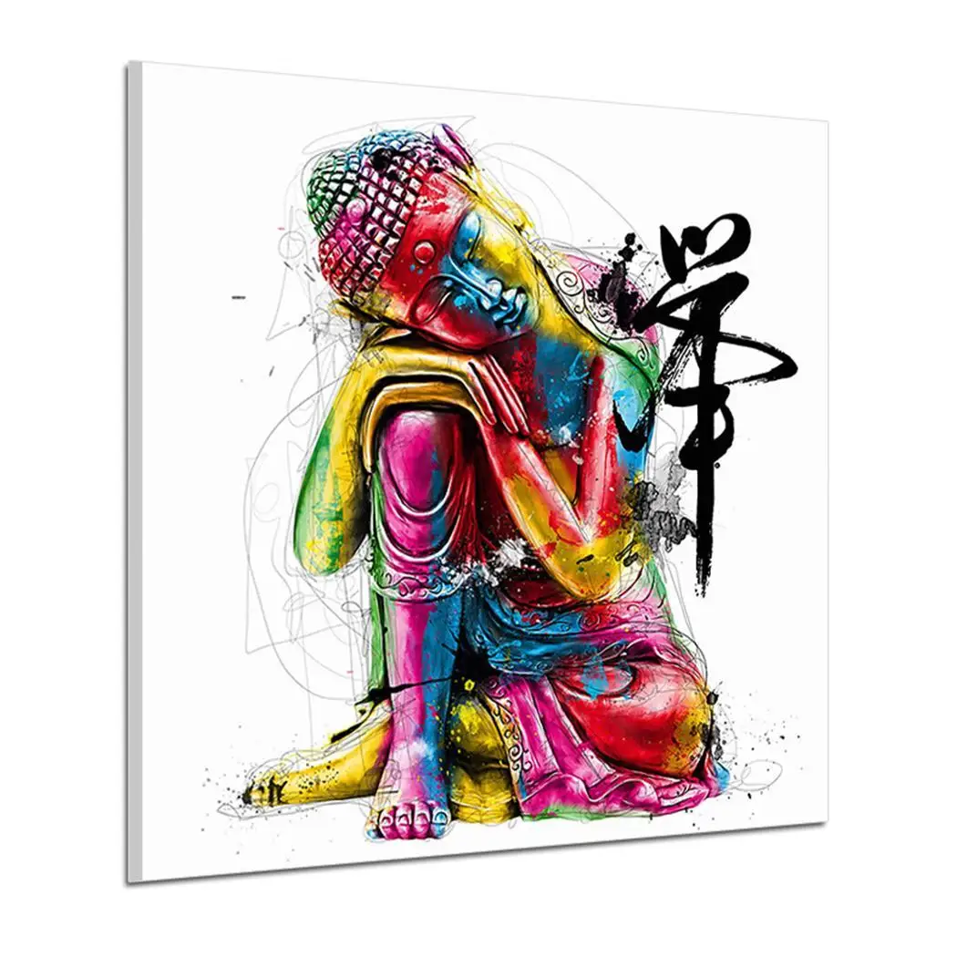 

etc Home Decor Wall oil buddha Wall Art Painting pattern Pattern Flat canvas Zen Canvas Picture painting Buddha Oil