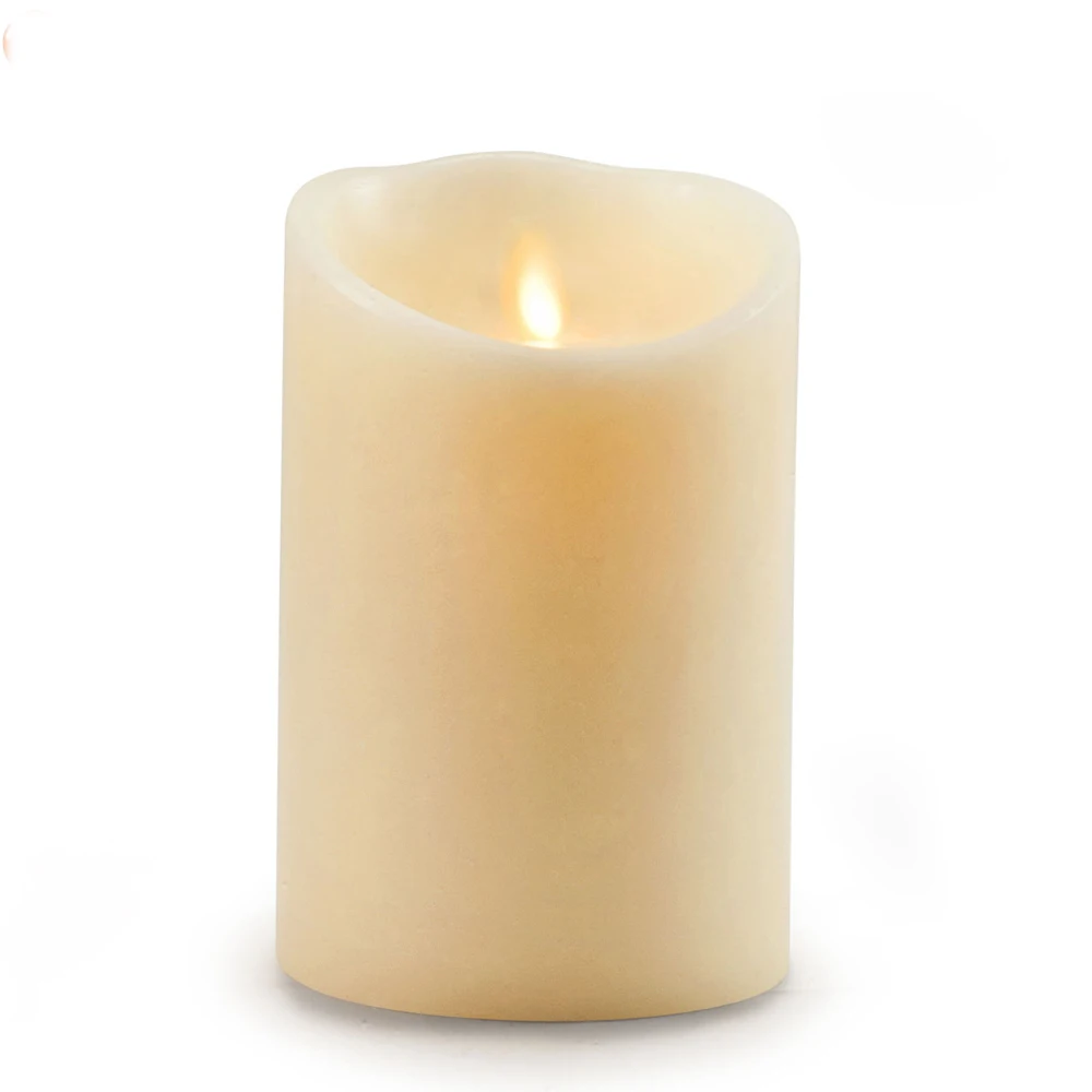 Ksperway LED Flameless Candle Vanilla Scented Moving Flame Candle with