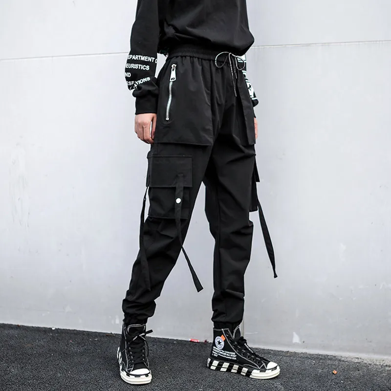 black cargo pants outfit