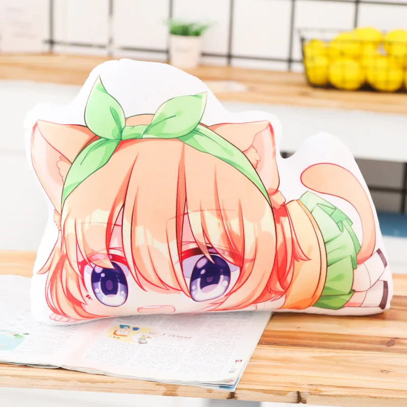 1 шт. 50 см аниме Go-Toubun no Hanayome подушка милый квинтэссенция Quintuplets Nakano Ichika Miku Косплей-Одежда плюшевая куклы Подарки