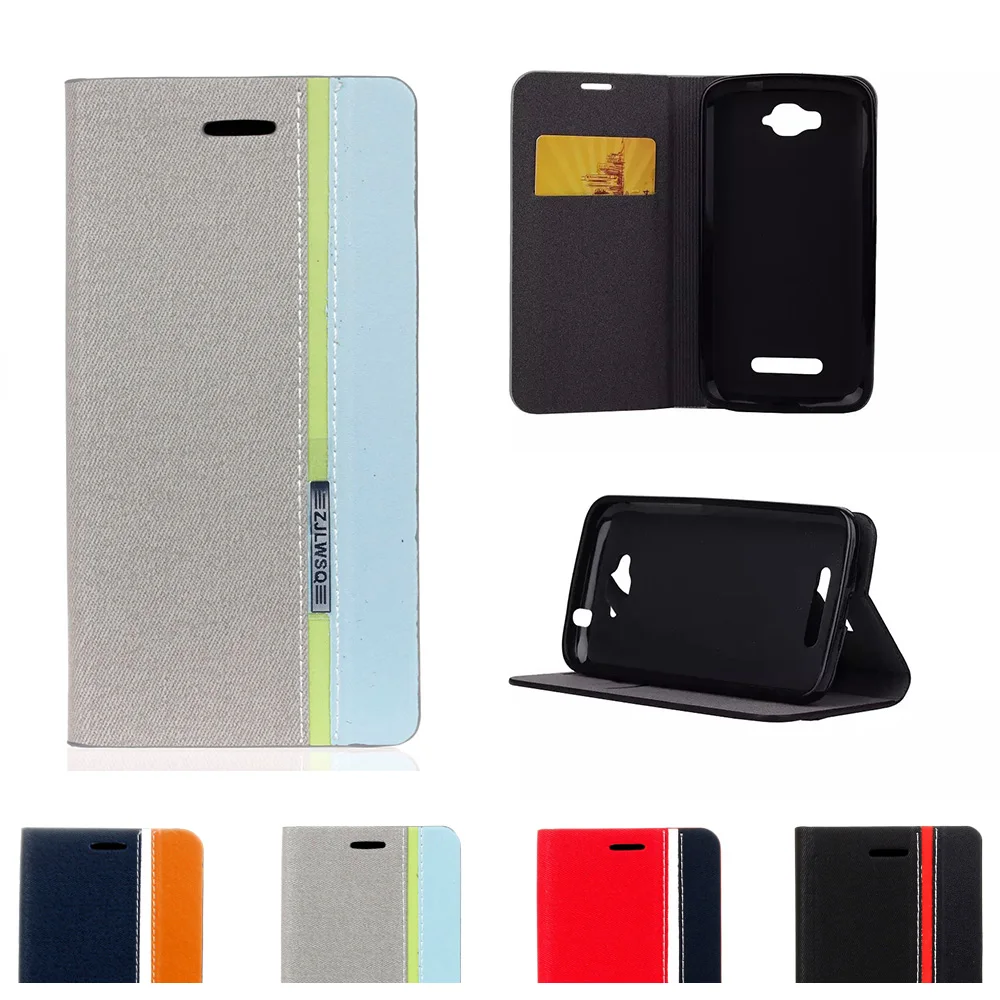 Чехол для Alcatel One Touch Pop C7 C 7 OT 7040 7040D OT-7040 OT-7041 7041X 7041D кожаный чехол с откидной крышкой