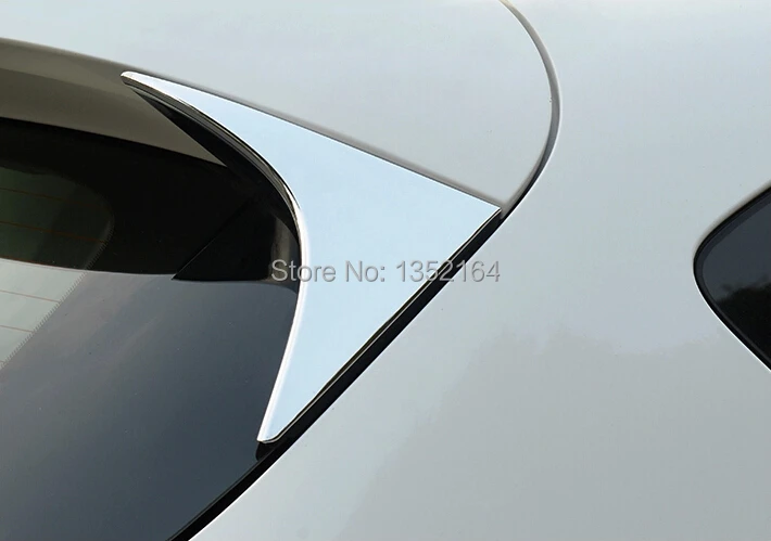 Автомобиль Стайлинг автомобиль специальный модифицированный задний треугольник Окно Зеркало блестки украшенная оконная накладка на заднее ветровое стекло для Mazda CX-5 2013