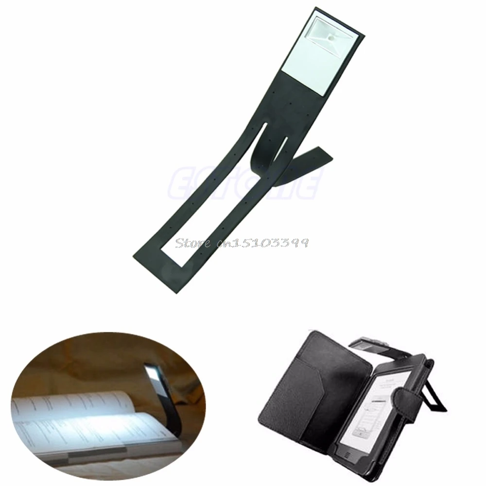 1 PC Preto Flexível Dobrável Candeeiro de Mesa LED Clip On Livro de Leitura Leve Para O Leitor Kindle Ao Lado de Lâmpadas # G205M # melhor Qualidade