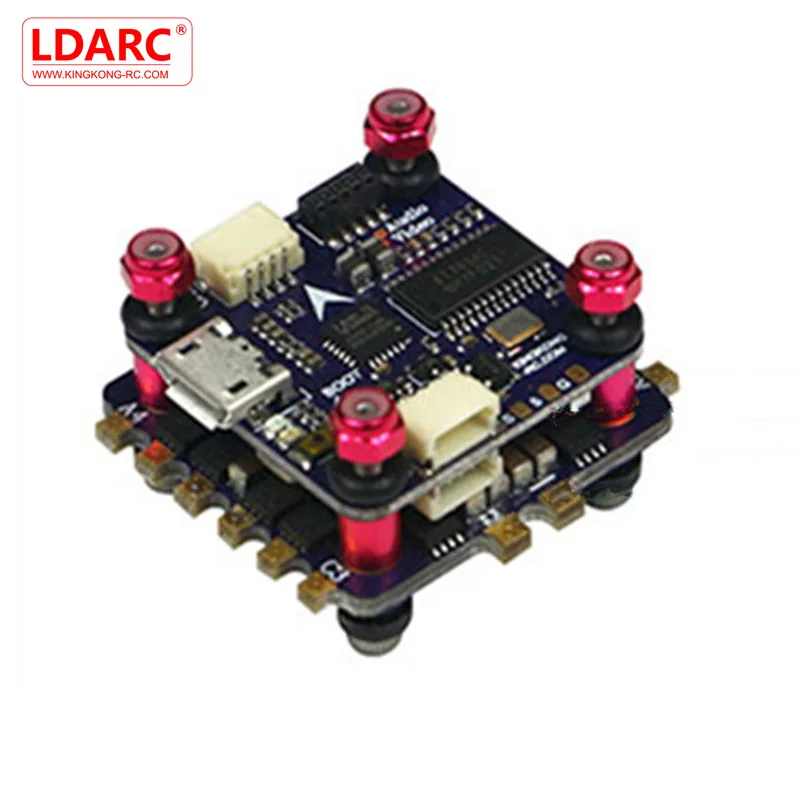 LDARC/Kingkong 20*20 мм 2 слоя KK Flytower 12A 20A BLheli_S ESC& BETAFLIGHT F4 Контроллер полета w/OSD для RC запчасть для мультикоптера