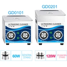 Edelstahl Ultraschall Reiniger 120W Heizung Wasser 1,3 L Bad Temperatur Control Haushalts Appliance Washer Schmuck Schaltung