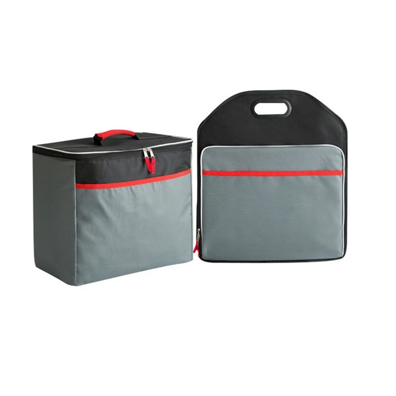 

New hot Car Backup Storage Box Foldable Box Large Capacity Stowing Storage Food Beverage Organizer Accessories Supplies Products