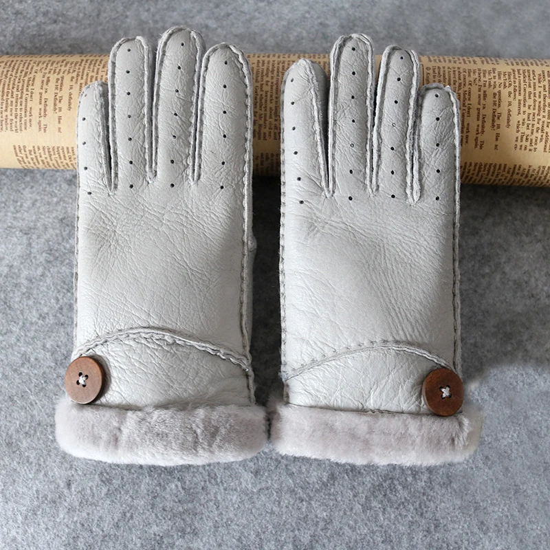 2019 Новое поступление модные плотные перчатки Для женщин зимние милые теплые перчатки из кашемира, мягкая удобная повседневная женская