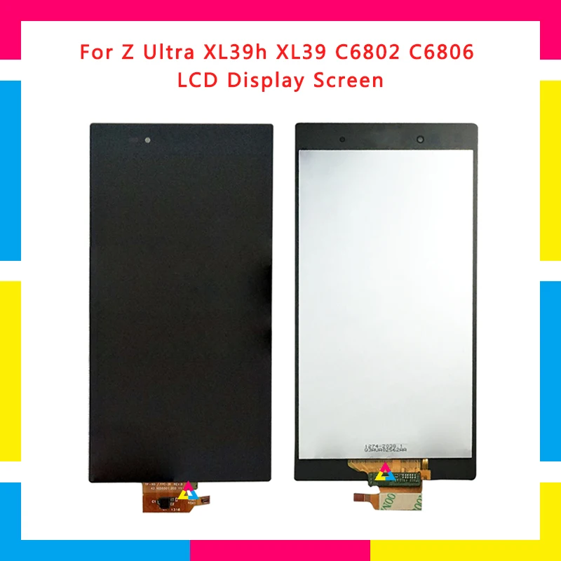

5pcs LCD Display Screen With Touch Screen Digitizer Assembly For Sony Xperia Z Ultra XL39H XL39 C6833 C6802 Replacement