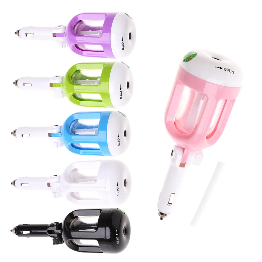

Car Air Humidifier Diffuser Essential Oil Ultrasonic Aroma Mist Purifier