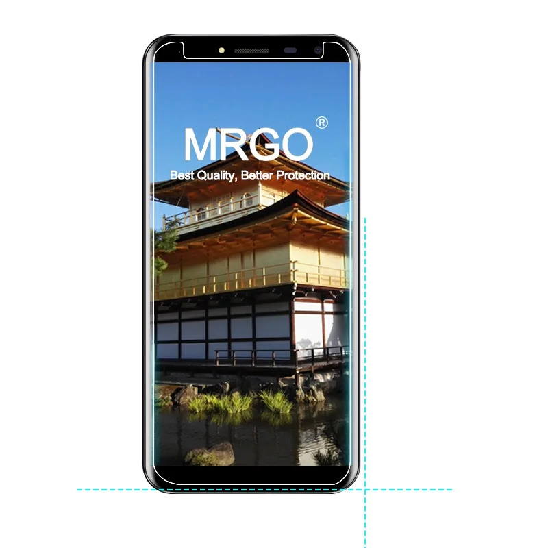 MRGO закаленное стекло для Oukitel C8 Защитная пленка экрана на 9H 2 5D мобильный телефон