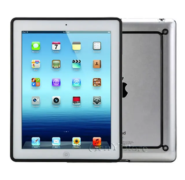 Bumper Case For Apple ipad 2 ipad 3 ipad 4 TPU Silicone Fashion Case