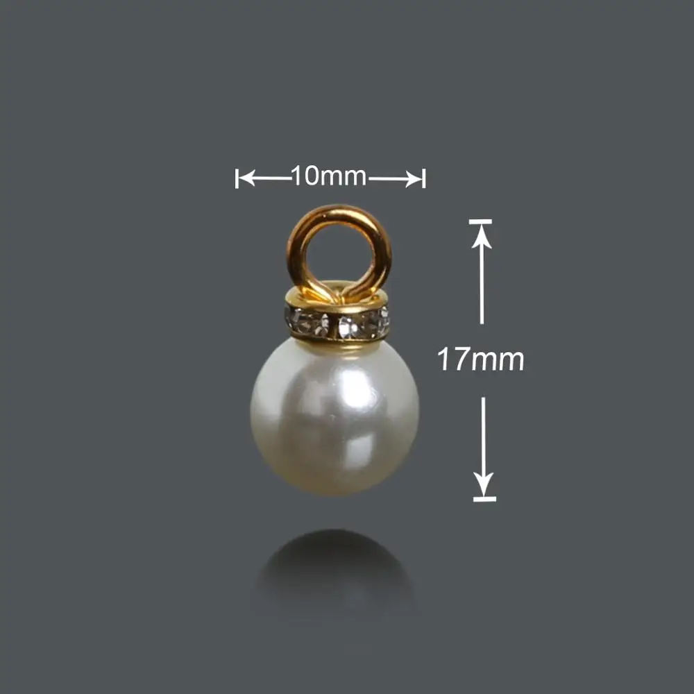 10x17mm 10 шт. ABS имитация жемчуга бусины Шарм для серьги браслет колье ожерелье головной убор Изготовление ювелирных изделий - Окраска металла: 10x17mm