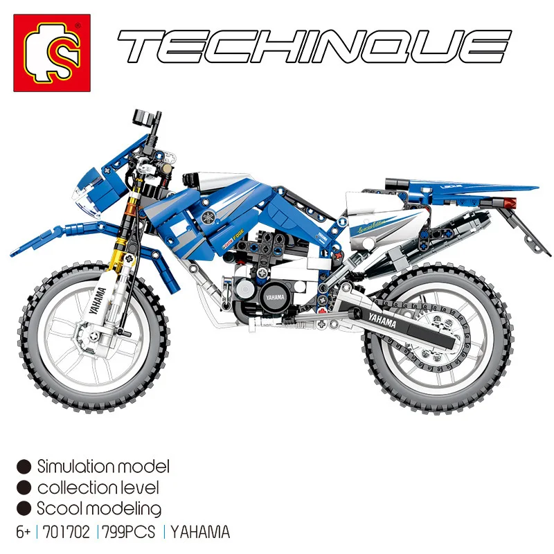 Sembo 701702 799 шт. техническая СЕРИЯ МОТОЦИКЛ строительные блоки кирпичи Обучающие