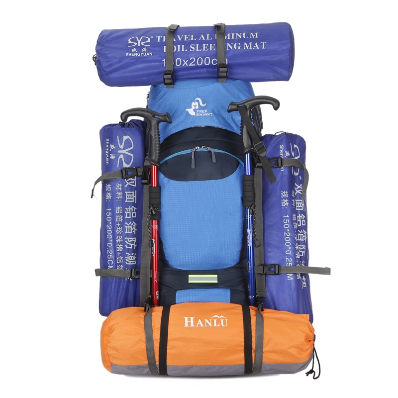 60L Large Capacity Mountain Camping Backpack Waterproof Outdoor Hiking Backpack With Rain Cover Breathable Sport Backpack (22)