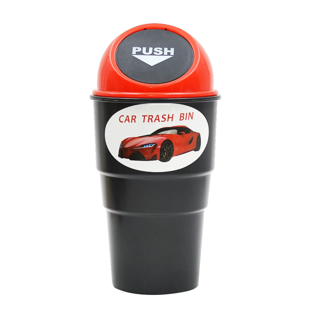 1pc Universal Car Trash Bin Garbage Can Dust Case Holder Storage Tidying Automobile Bucket Accessories Styling | Автомобили и