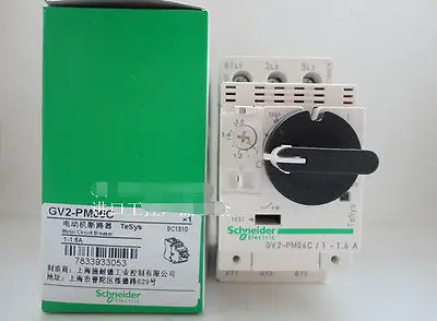 

DHL/EMS 5 LOTS New in box Schnei-der MOTO+ Circuit Breaker GV2-PM06C GV2PM06C -E1