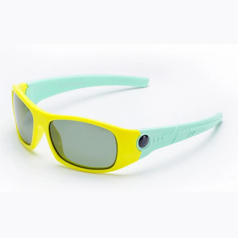 Поляризованные Мода крупный горох Для мальчиков и девочек детей солнцезащитные очки Зонт sunglasses808 - Цвет линз: yellow   Light blue
