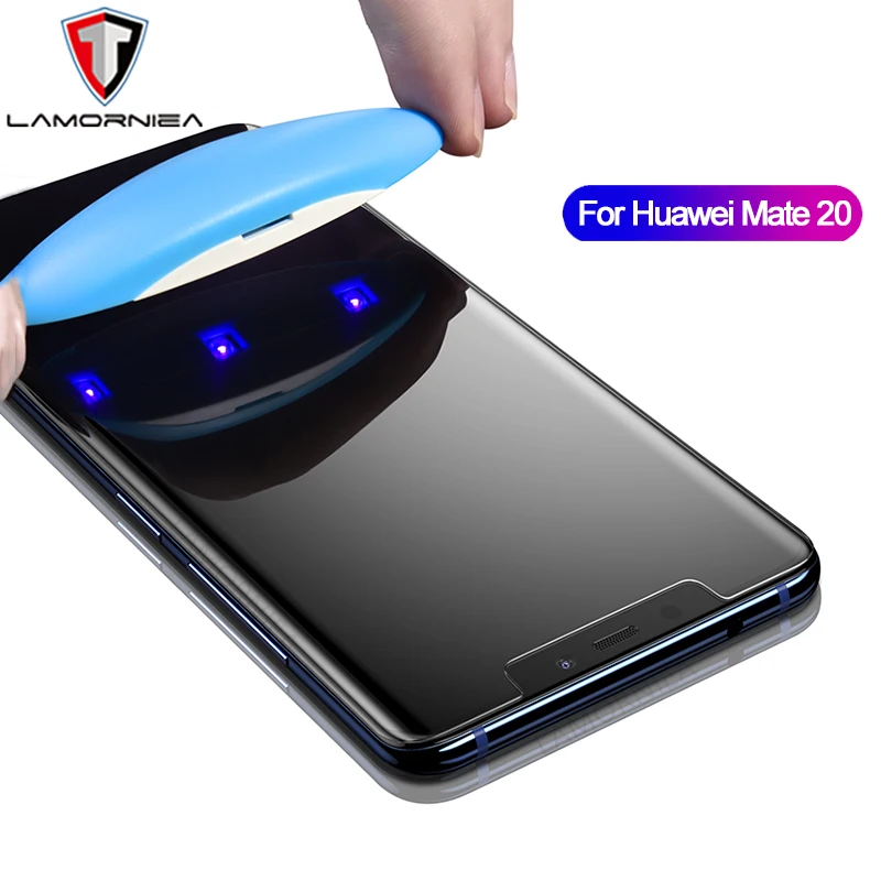 UV Glue Screen Protector For Huawei P30 Pro P20 ProTempered Glass Full Cover Protector Film For Huawei Mate 20 Pro P20 P30 Lite
