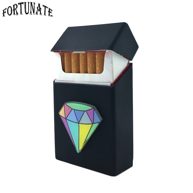 POW! Значок силиконовый контейнер для табака чехол для портсигара принадлежности для курения 20 сигарет коробка держатель для сигарет табачная коробка - Цвет: AYH0023