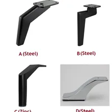 2 шт./лот черная мебель шкаф диван кофе бар ноги Европейский дизайн черный хром