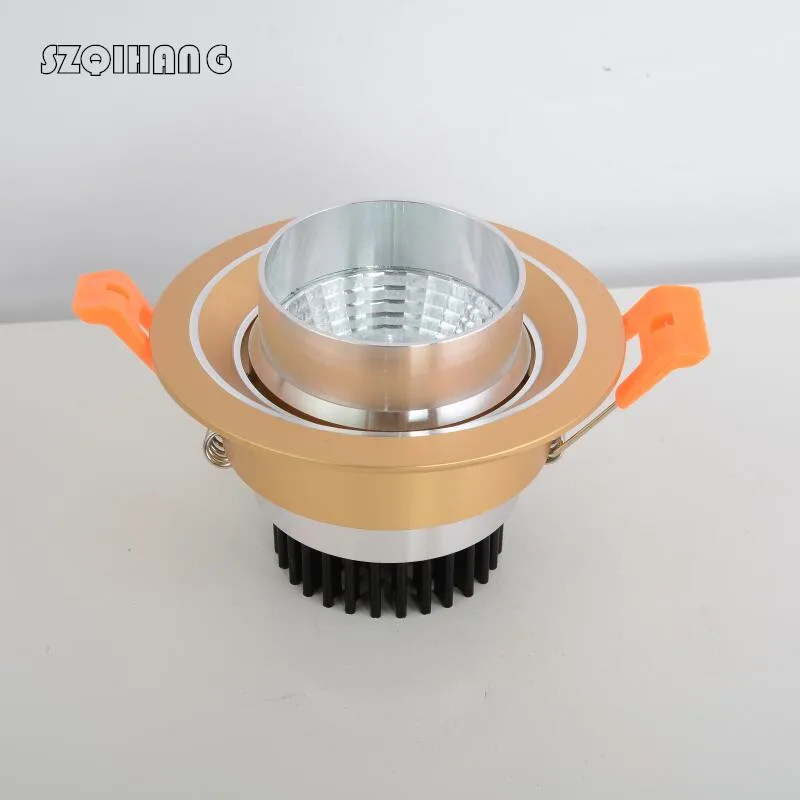 

9w 12w 15w Dimmable Led downlight light COB Ceiling Spot Light 85-265V ceiling recessed Lights Indoor Lighting + LED driver