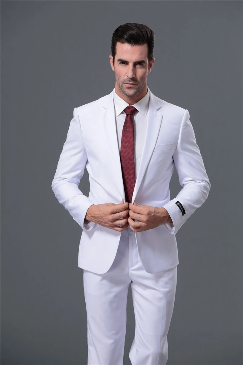 カスタマイズ男性スーツおしゃれなフィットビジネススーツ長袖タキシード結婚式のスーツ ブレザー夜会服 ジャケット パンツ Jacket Khaki Pants Gartersjacket Rock Aliexpress