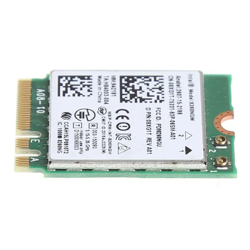 Dual Band 867 М 2,4 + 5 г Bluetooth V4.2 Беспроводной WiFi WLAN карта для Intel 8260 8260NGW переменного тока DELL 08XJ1T