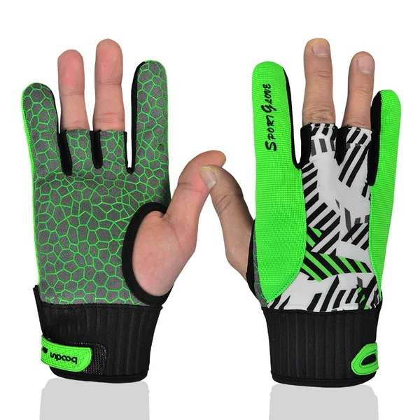 Professional Anti Skid Bowling Gloves Comfortable Bowling Accessories