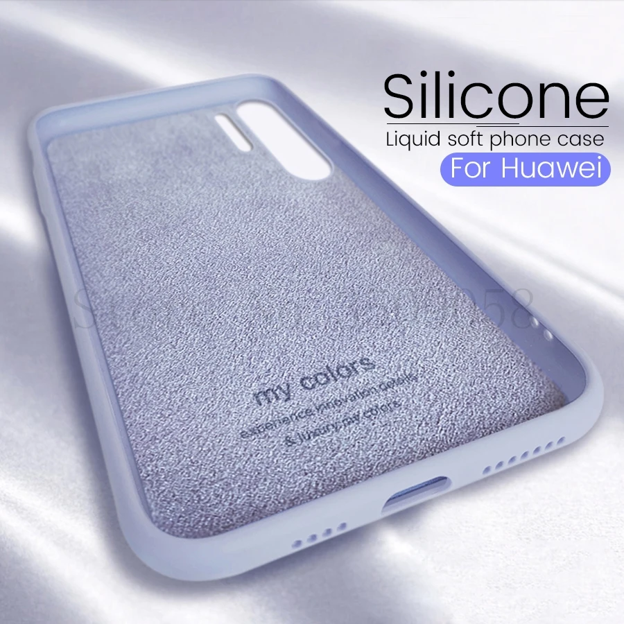 

for Huawei P30 Lite Case Liquid Silicone Case P 30 Pro P30 Pro P30Pro Shockproof Case Cover for Huawei P30 Light P30Lite Coque