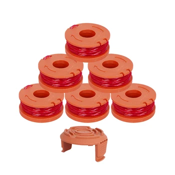

Hot 6+1 Pcs Replacement 10-Foot Grass Synthetic Trimmer/edger Spool Line Compatible Model Worx Wg180 Wg163 Wa0010 Power Tool