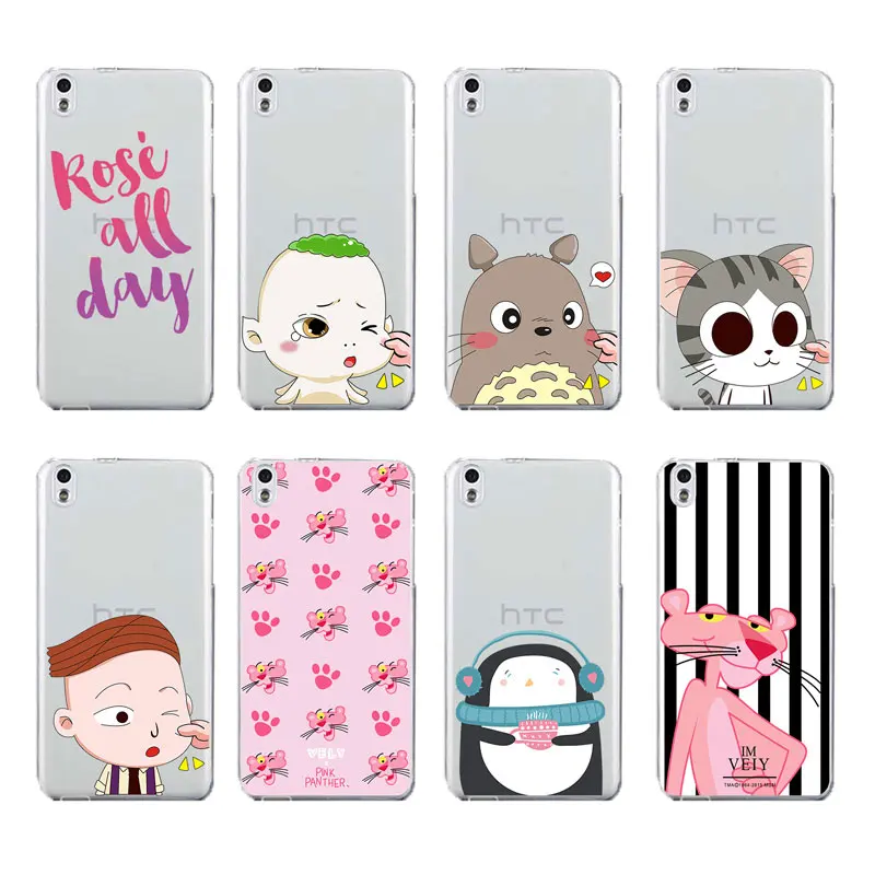 Открытое письмо лицо cat розовый мягкий ясно TPU чехол для телефона htc A9 D820 M8 M9