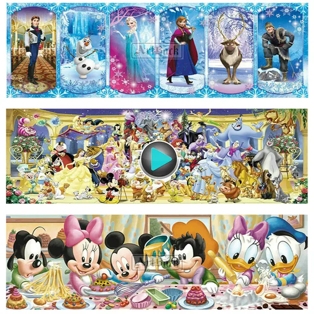 Best Price New 5D Diamond Painting Disney Panorama Mickey Mouse with Princess Full Square Drill 3d Embroidery Home Decorating Kids Gifts Best Price New 5D Diamond Painting Disney Panorama Mickey Mouse with Princess Full Square Drill 3d Embroidery Home Decorating Kids Gifts