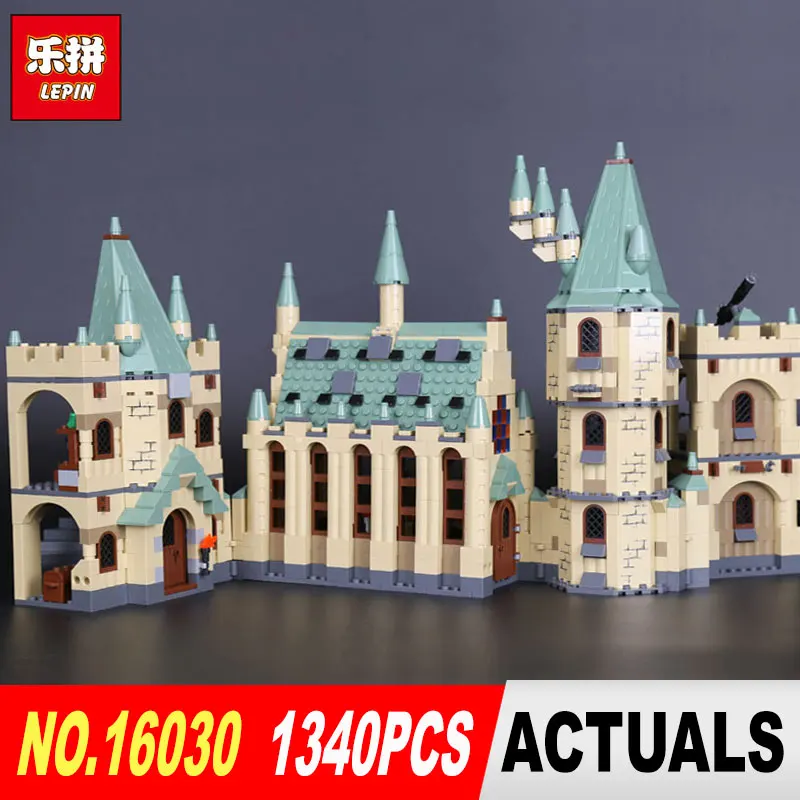 

Lepin 16030 Movie Series The Hogwarts Castle Set 1340pcs Building Blocks Bricks Compatible 4842 Educational Toys Model As Gift