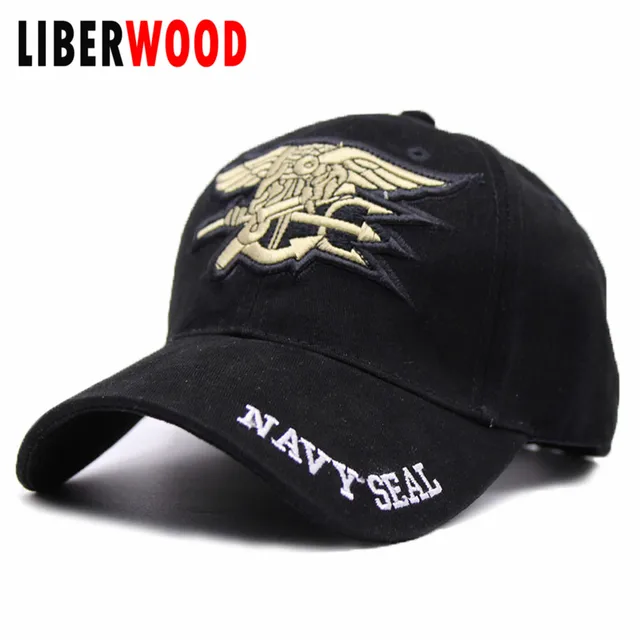 United States US Navy Seal Hats Cap Embroidery Trident Tactical Army Summer Baseball Caps